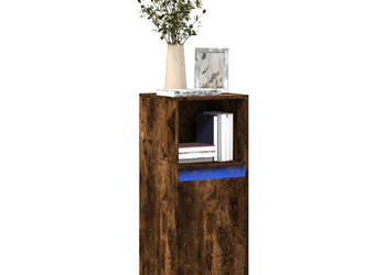Szafka z LED przydymiony dąb 38x34x100 cm WM-852170