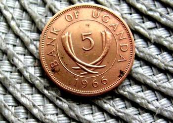 Uganda 5 Cent 1966r