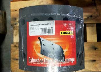 Okładzina hamulca Kassbohrer WVA19166/67 200X204X18,6 faktura