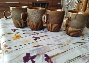 PRL kubki z uchem Zośka Mirostowice 4szt