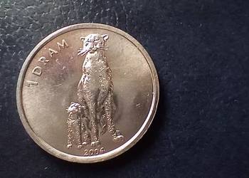 Stare monety 1 dram 2004 gepard Górski Karabach