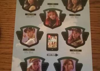 K pop wykrojniki do scrapbookingu Purple Kiss