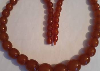 Naszyjnik bursztyn oliwki 68gr