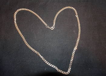 srebrny łańcuszek pancerka 50 cm