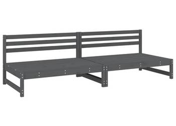 vidaXL Sofy środkowe do ogrodu, 2 szt., szare, 120x80 cm(SKU:825718)