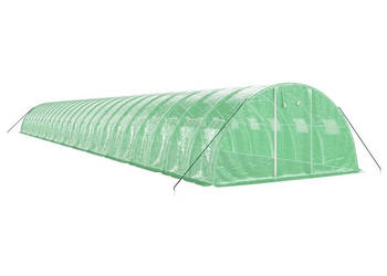 Szklarnia ze stalową ramą zielona 96 m² 24x4x2 m WM-3188071