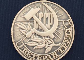 Radziecki medal „Weteran pracy” - ZSSR .