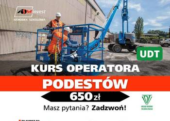 Kurs na Podesty ruchome podnośniki koszowe zwyżki podest