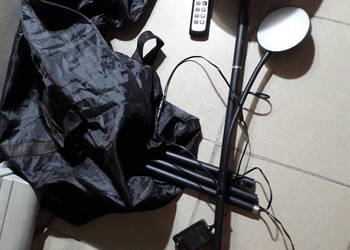 Lampa podłogowa LED z pilotem podwójna do czytania i oswierlenia