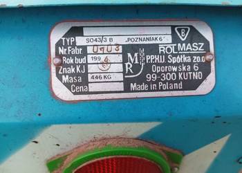 Siewnik zbożowy poznaniak rolmasz agromasz