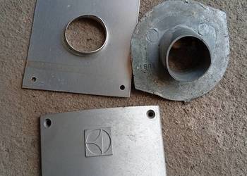 Zabytkowa metalowa osłona kominka lodówki Electrolux – Retro / Vintage Kemp