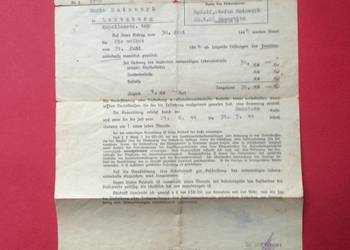 ( 1251 ) Niemieckie Świadectwo Utrzymania Rodziny