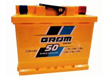 Akumulator 50Ah 480A Grom Racing  EN PRAWY PLUS