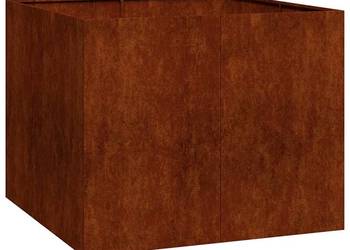 vidaXL Doniczka Rusty 100x100x80 cm Stal nierdzewna(SKU:860828)
