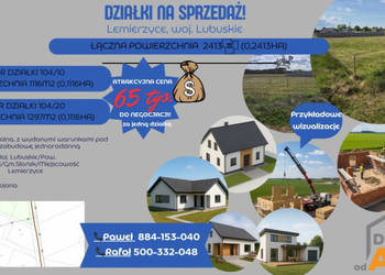 ? Na sprzedaż: dwie działki w Lemierzycach!