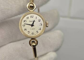 Złocony zegarek *Czajka* bransoletka