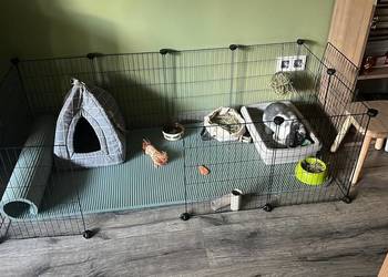 Klatka wybieg dla gryzonia moduły metalowe DIY