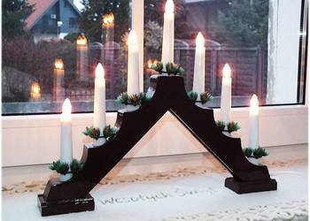 Świecznik na parapet / okno Lampki typu świeczka Bożonarodzeniowy