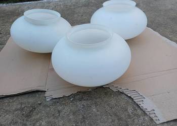 Trzy retro klosze z 1965 roku firmy Napako -Czechoslowacja