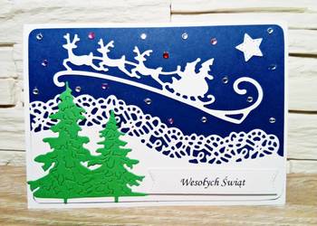 Kartka świąteczna ręcznie robiona/Kartka bożonarodzeniowa