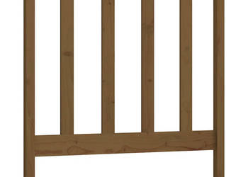 Wezgłowie łóżka miodowy brąz 81x4x100 cm lite drewno sosnowe WM-817668