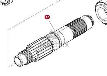 Massey Ferguson 7516 Obudowa Przekładni CZĘŚCI 3796321M6