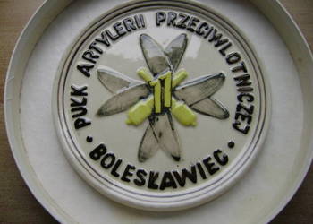 Starocie z PRL - Militaria = Talerz 11 Pułk Artylerii Przeciwlotniczej