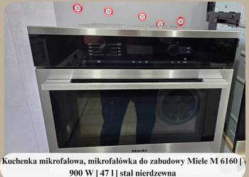 Kuchenka mikrofalowa, mikrofalówka do zabudowy Miele M 6160 | 900 W | 47 l