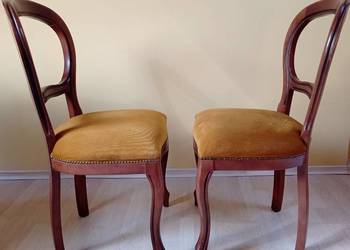 Krzesła drewniane tapicerowane szt. 2 zestaw