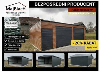 Złoty Dąb  - RAL - Garaż Blaszany |Bramy Wjazdowy |Montaż – Maj-Blach