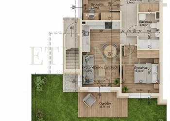 Trzypokojowe mieszkanie z ogródkiem 46,11m Czyżyny