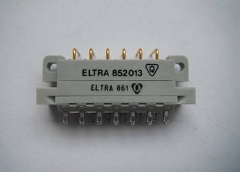 Eltra 852013 złącze 13 pinowe złocone wtyk 861 gniazdo Nowe