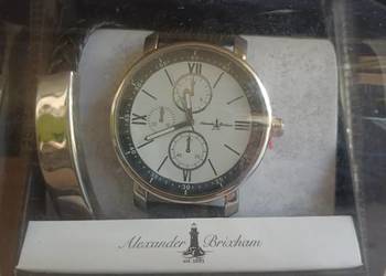 Alexander Brixham Zestaw zegarek + bransoletka czarne