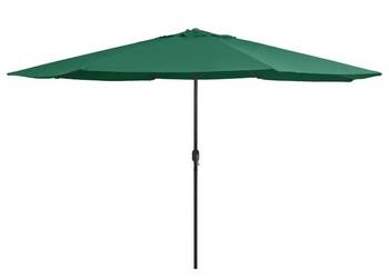 vidaXL Parasol ogrodowy na metalowym słupku, 390 cm, zielony(SKU:47379)