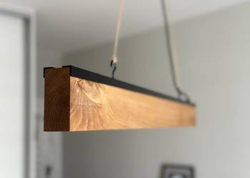Lampa Wisząca Dębowa Styl INDUSTRIAL