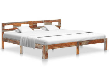 Rama łóżka bez materaca lite drewno 200x200 cm WM-288419