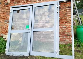Duże drzwi aluminiowe przeciwpożarowe przegroda przeciwpożarowa MB-EI 78 a