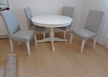 Stół IKEA Ingatorp rozkładany + 4 krzesła IKEA Henriksdal