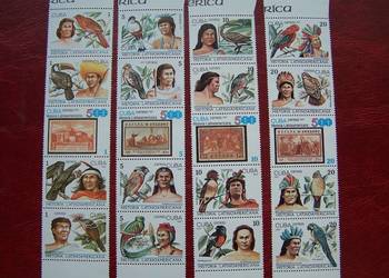 Kuba 1987 MNh Mi. 3121/40 Fauna Ptaki Plemiona Ameryki  a