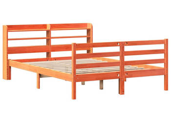 Rama łóżka bez materaca woskowy brąz sosnowa 120x190 cm WM-3306657