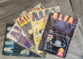 Alfa - zestaw 5 magazynów z komiksami 1976-1981 rok