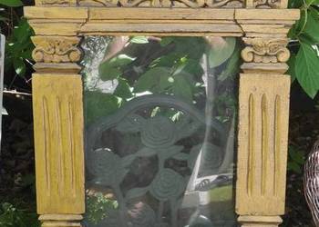 Barok włoski, XVII wiek *rama złocone drewno* rzeźbiona* forma z kolumnami