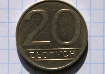 20 ZŁOTYCH 1985 ROK - POLSKA
