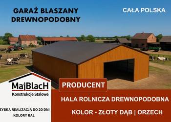 DŁUGI Garaż Blaszany Dwuspadowy | Złoty Dąb | Wiata | Hala – Maj-BlacH