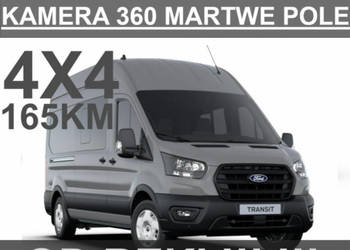 Ford Transit 4X4 L4H3 165KM Brygadowy 6-osob. Kamera 360 Martwe Pole Od rę…