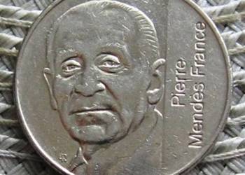 Francja 5 Franków 1992r---Pierre Mondes---2 szt