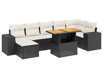 vidaXL 8-cz. zestaw wypoczynkowy do ogrodu, z poduszkami(SKU:3275933)