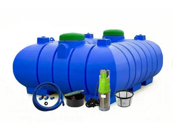 ZBIORNIK NA WODĘ DESZCZOWĄ 3000L NISKI MOJA WODA