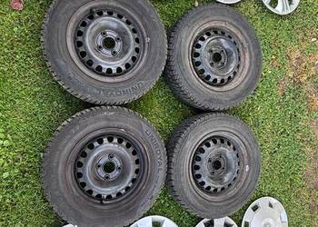 Koła zimowe z kołpakami Uniroyal MS Plus 77 185/70/14 rozstaw śrub 4x100