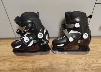 Łyżwy dziecięce Oxelo regulowane 30–32 – stan idealny